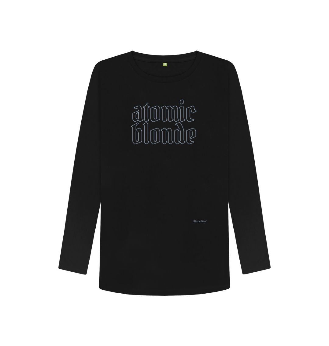 Black Atomic Blonde Long Sleeve Tee