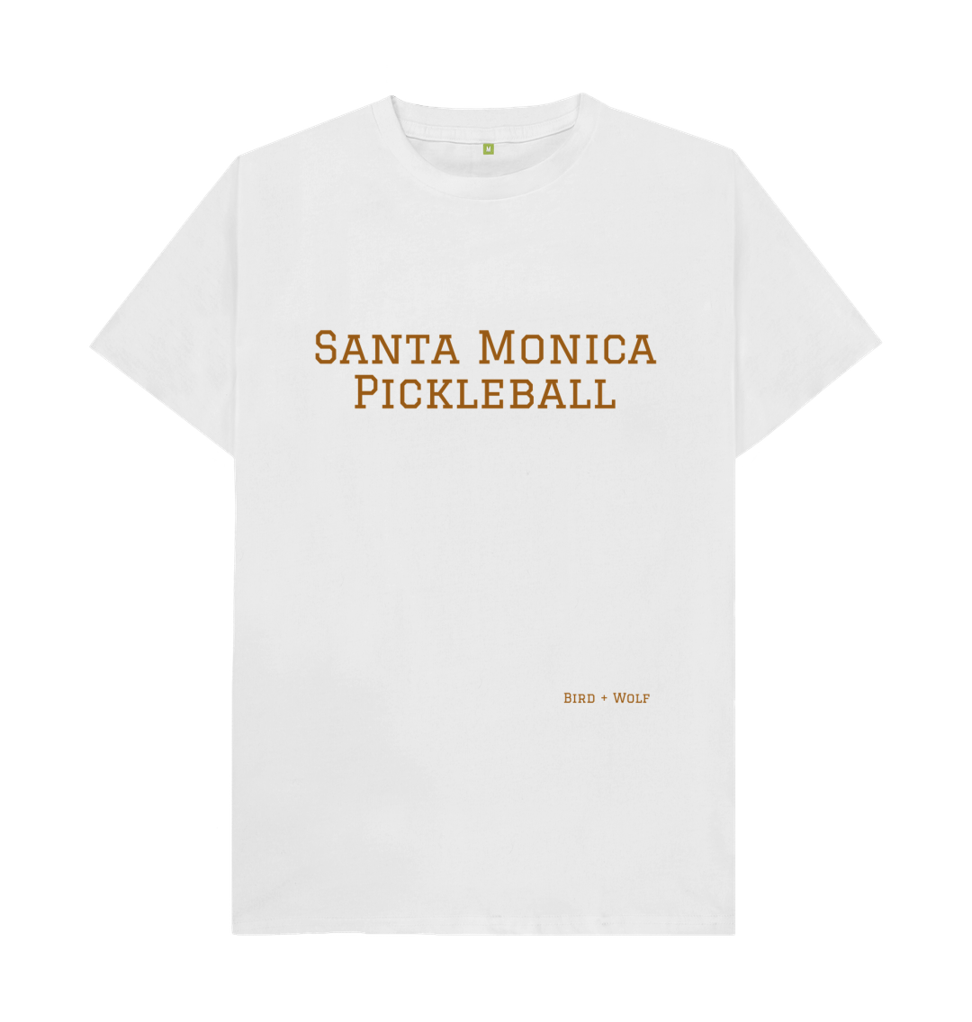 White Santa Monica Pickleball Classic Tee