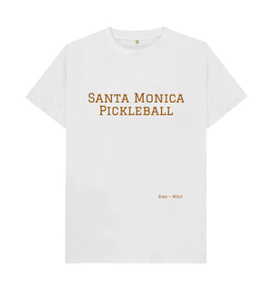 White Santa Monica Pickleball Classic Tee