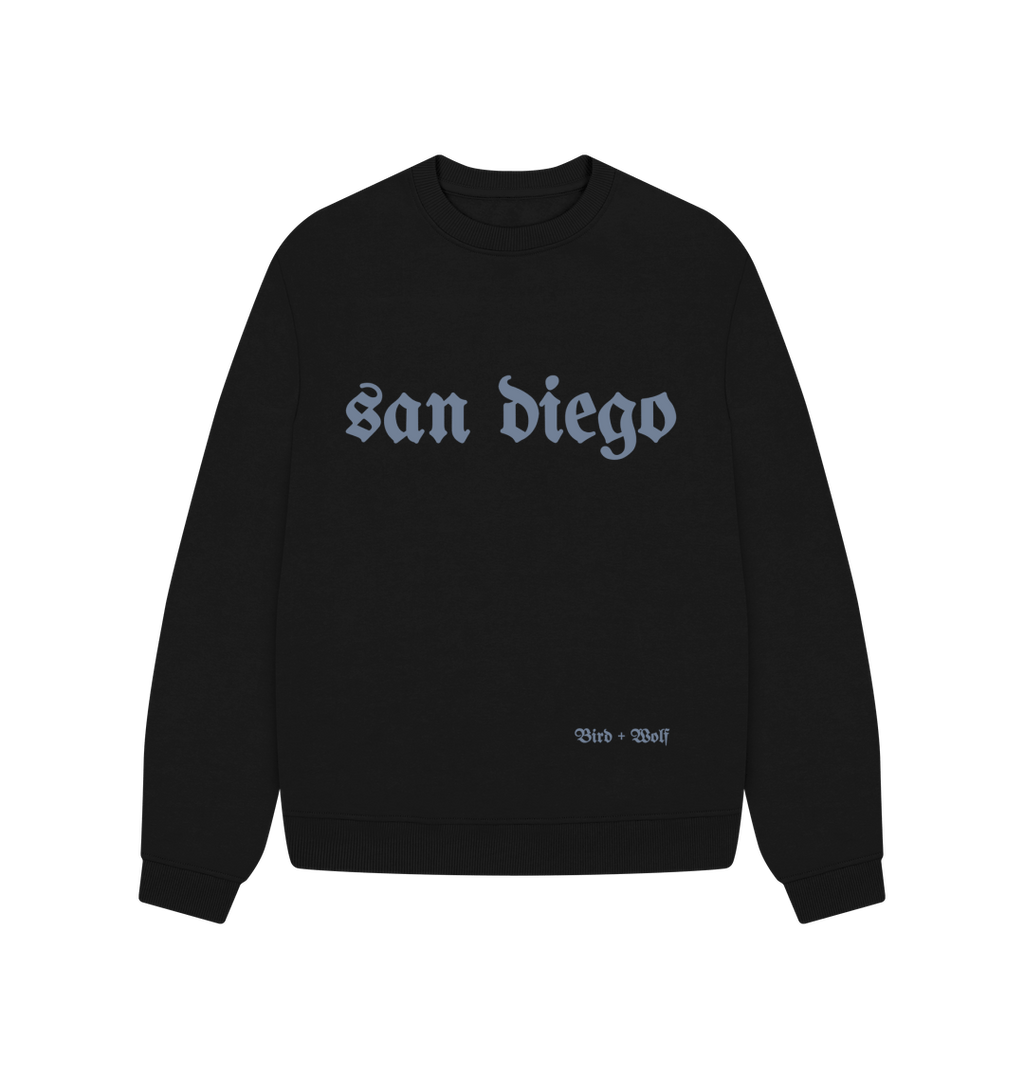 Black San Diego Oversized Sweatshirt