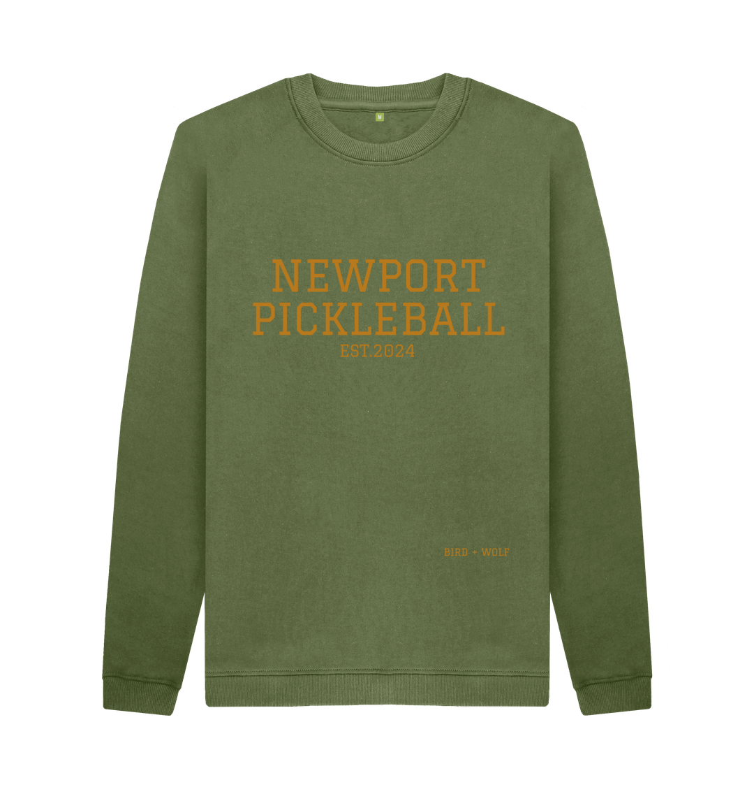Khaki Newport Pickleball Cosy Sweatshirt
