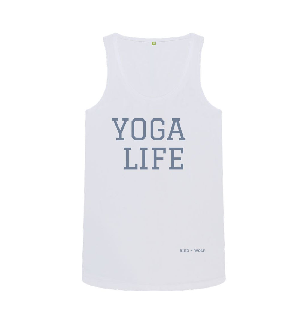 White Yoga Life Vest Top