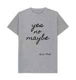 Athletic Grey Yes No Maybe Classic Tee