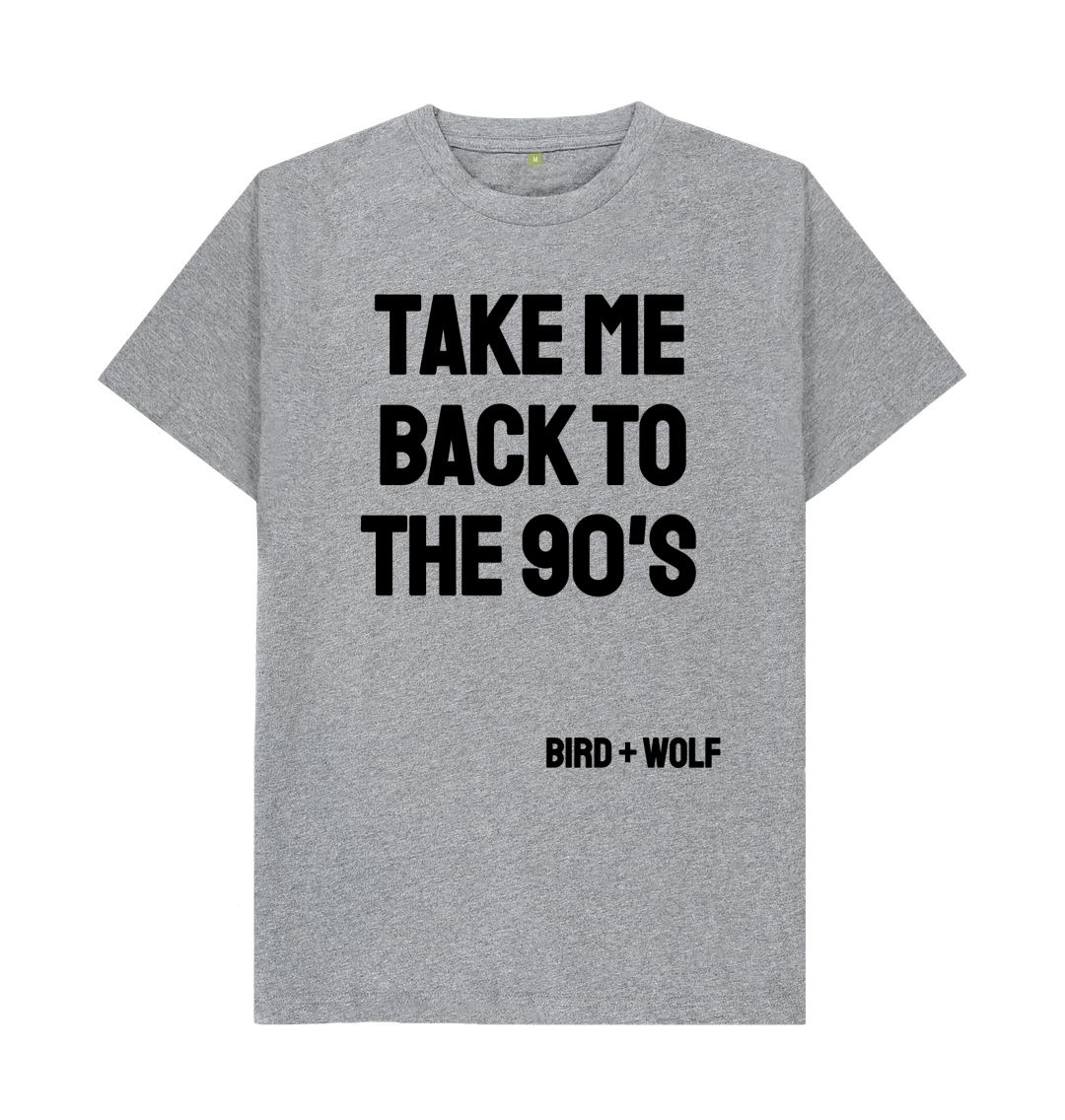 Athletic Grey Take Me Back To The 90's Classic Tee