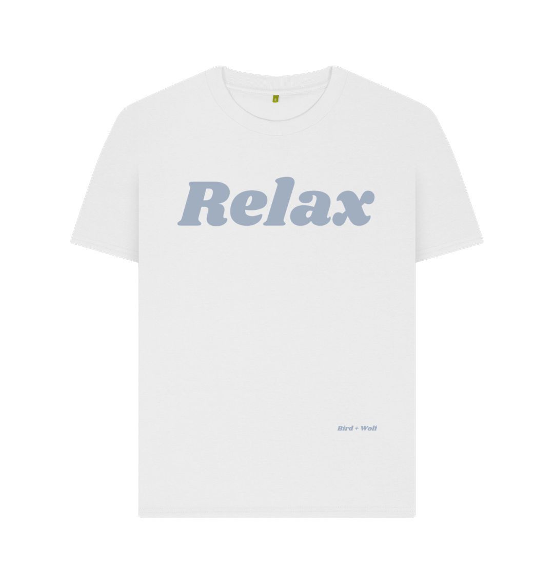 White Relax Crew Neck Tee