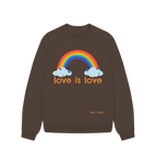 Chocolate Love is Love Oversized Sweatshirt