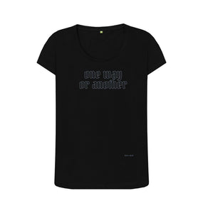 Black One Way or Another Scoop Tee