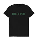 Black Bird + Wolf Classic Tee (Khaki Lettering)