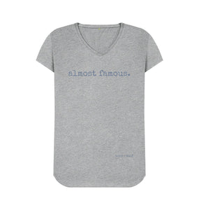Athletic Grey Almost Famous V Neck Tee