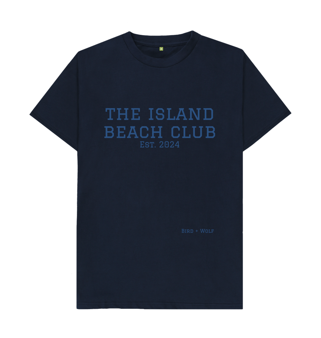 Navy Blue The Island Beach Club Classic Tee