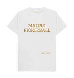 White Malibu Pickleball Classic Tee