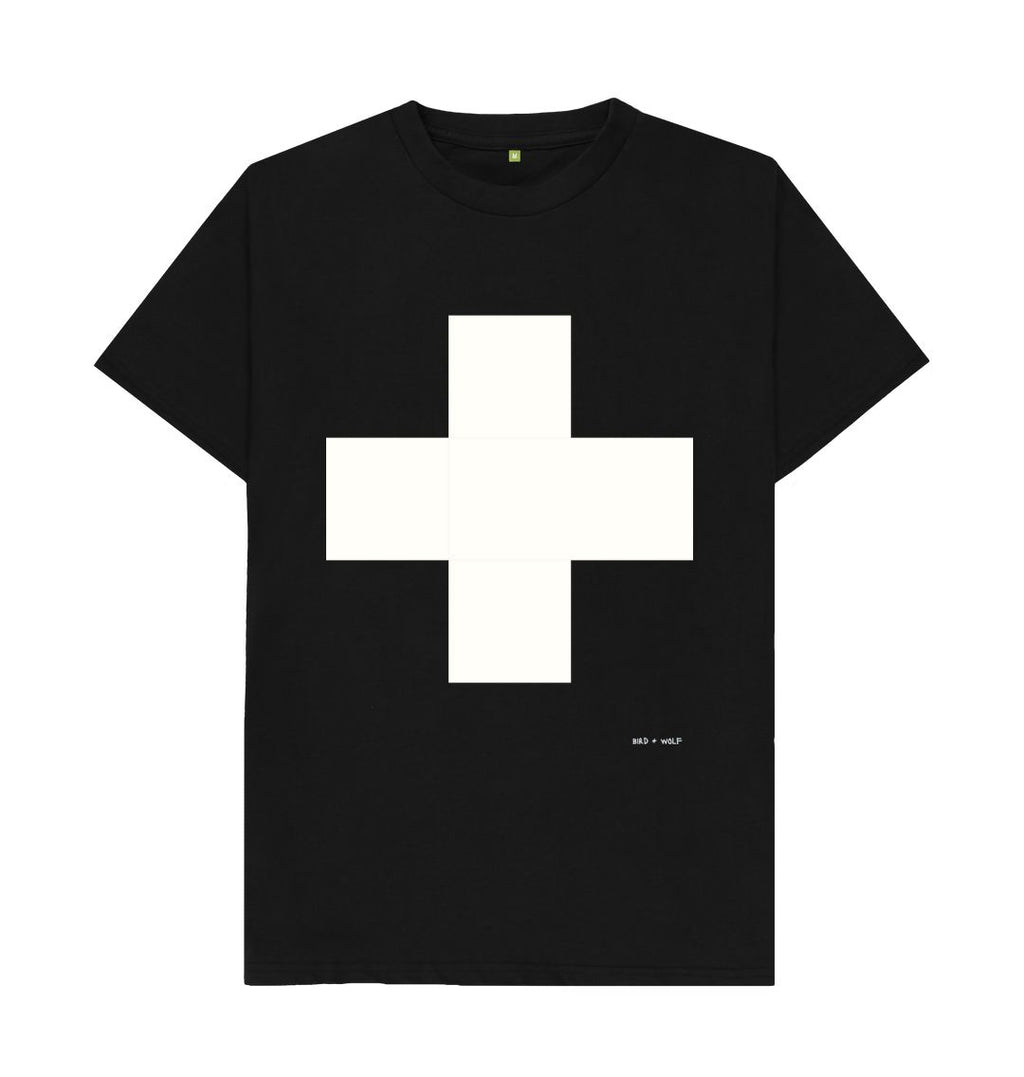 Black White Cross Classic T Shirt