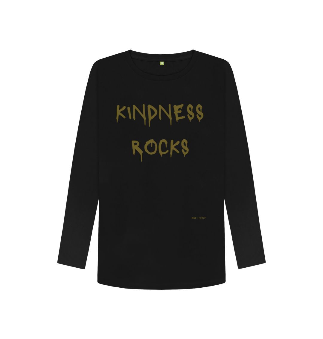 Black Kindness Rocks Long Sleeve T Shirt