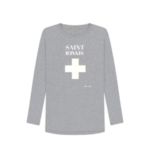 Athletic Grey Saint Sinner Long Sleeve T Shirt