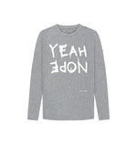 Athletic Grey YEAH NOPE Long Sleeve Kids Tee