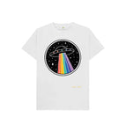 White Space Ship Short  Sleeve Kids Tee