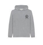 Athletic Grey Small Peace Sign Kids Cosy Hoodie