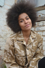 One Love Bird + Wolf Desert Camo Jacket - Customised Camouflage Army