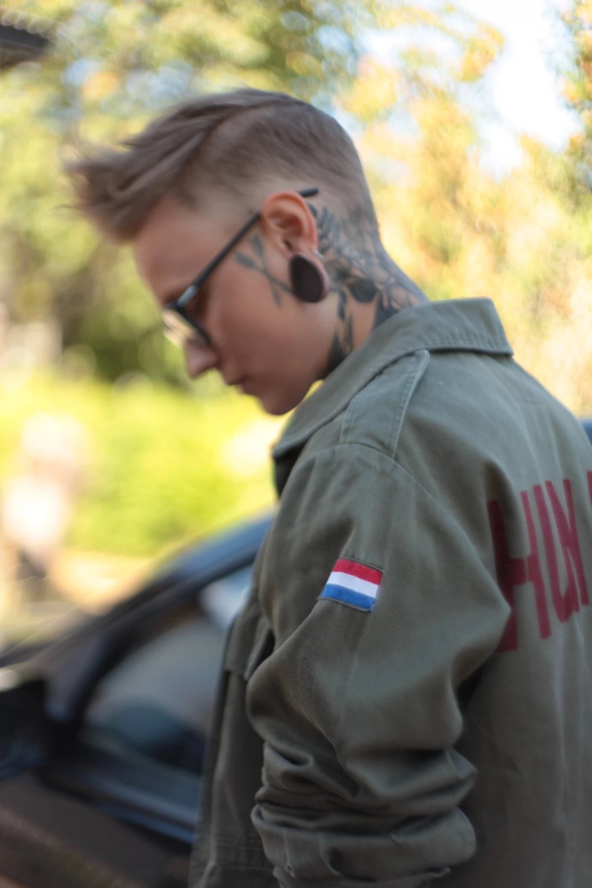 Bespoke Bird + Wolf Dutch Army Jacket Customised