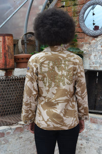 Love Wins Bird + Wolf Desert Camo Jacket - Customised Camouflage Army