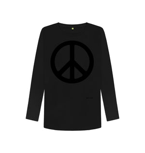 Black Peace Long Sleeve T Shirt