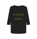 Black Kindness Rocks 3\\\/4 Length Sleeve T Shirt
