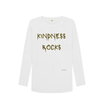 White Kindness Rocks Long Sleeve T Shirt