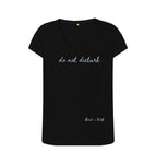 Black Do Not Disturb Scoop T Shirt
