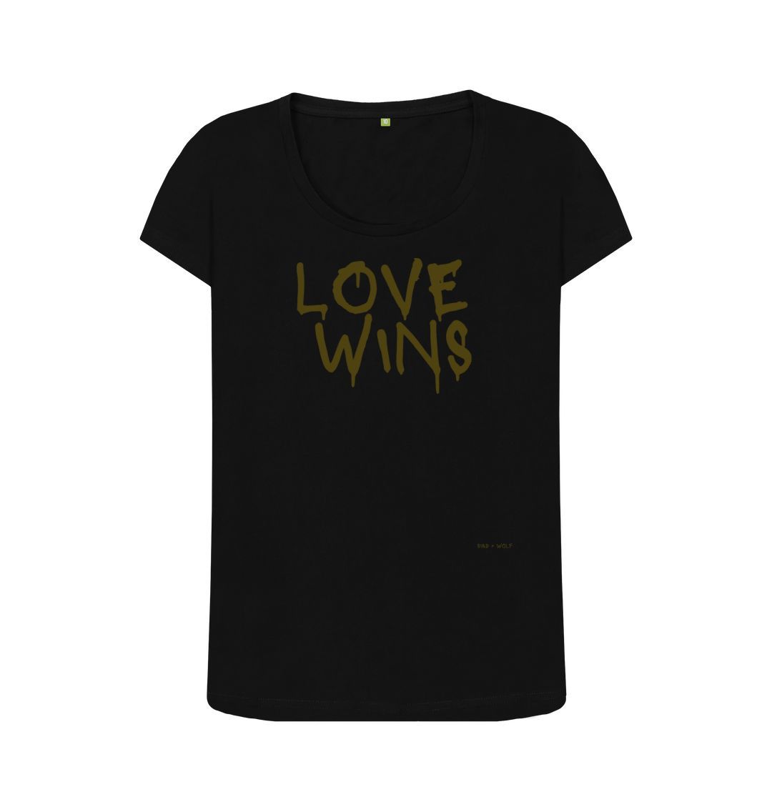 Black Love Wins Scoop T Shirt