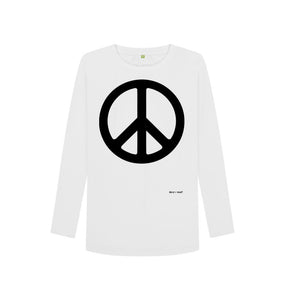 White Peace Long Sleeve T Shirt