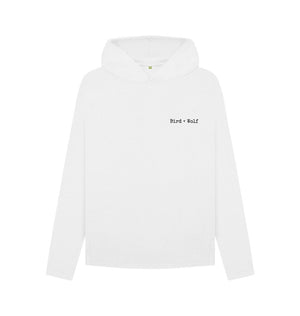 White Wingspan Relaxed Hoodie