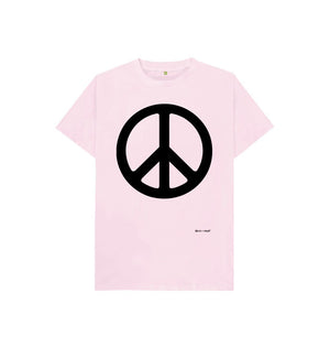 Pink Peace Kids Short Sleeve Tee