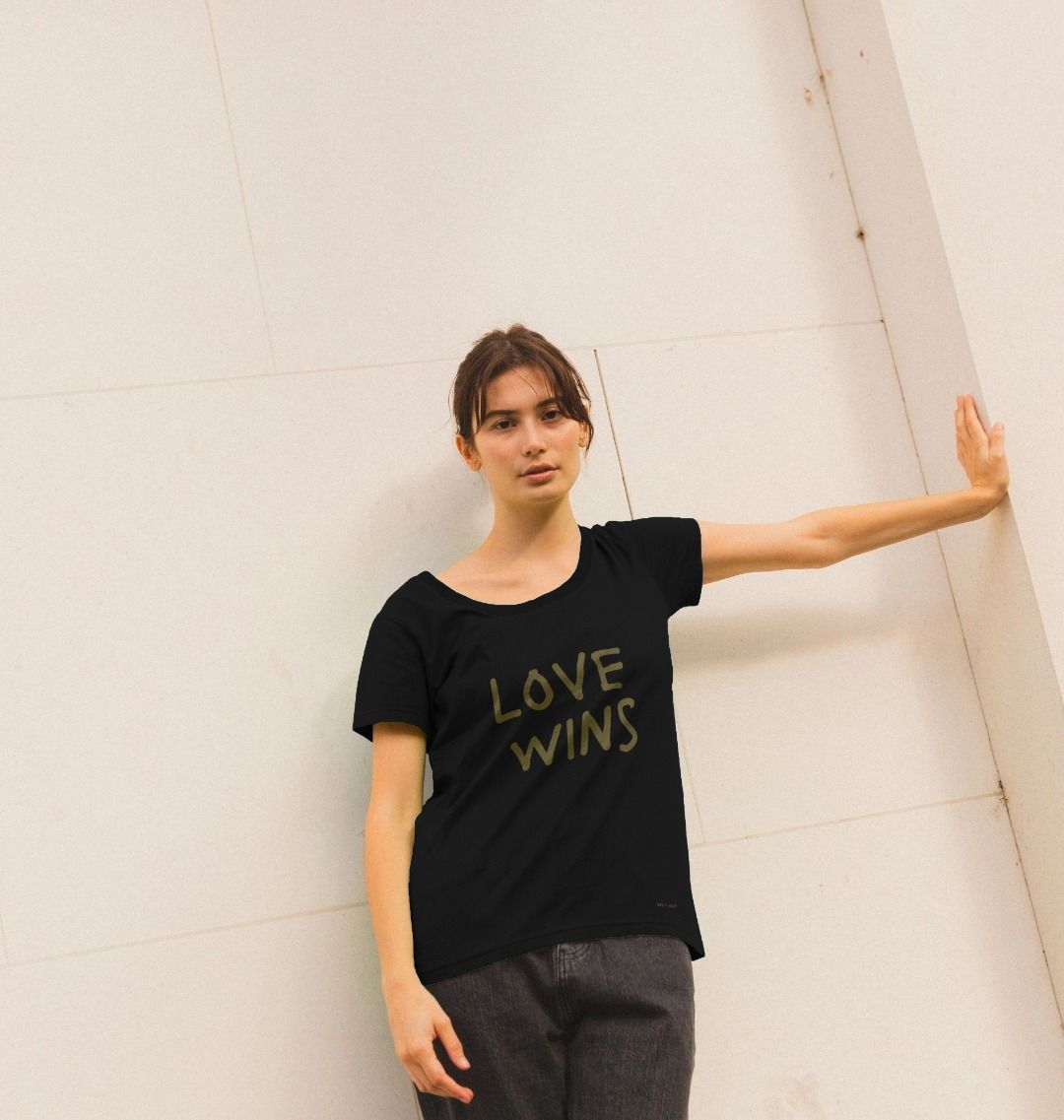 Love Wins Scoop T Shirt