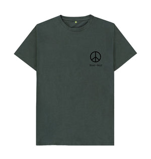 Dark Grey Small Peace Sign Classic T Shirt