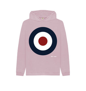 Mauve Classic Bullseye Kids Cosy Hoodie