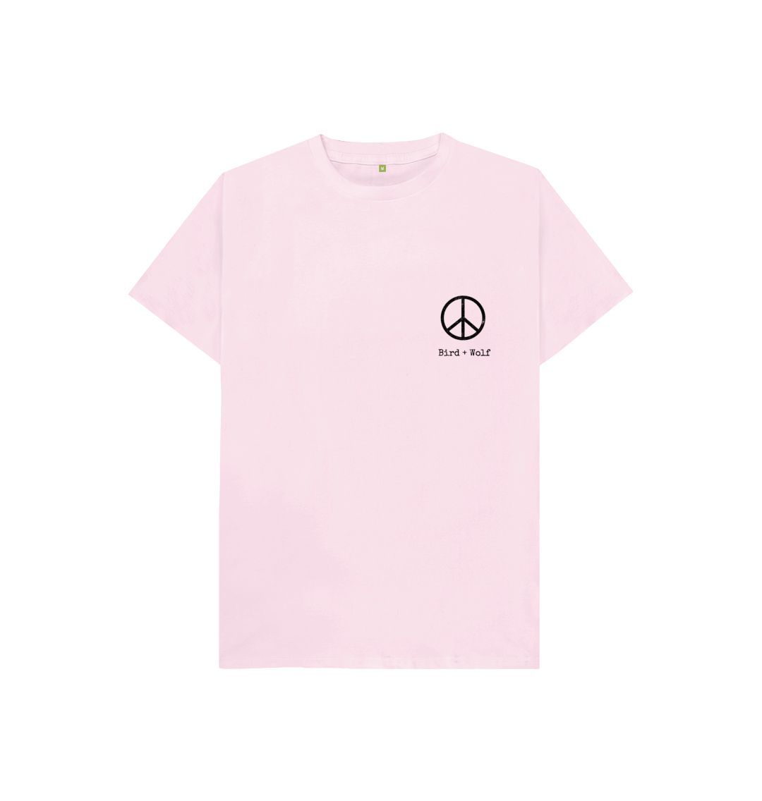 Pink Small Peace Sign Kids Tee