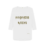 White Kindness Rocks 3\\\/4 Length Sleeve T Shirt