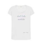 White Don't Hate Meditate Scoop T Shirt