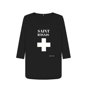 Black Saint Sinner 3\/4 Length Sleeve T Shirt